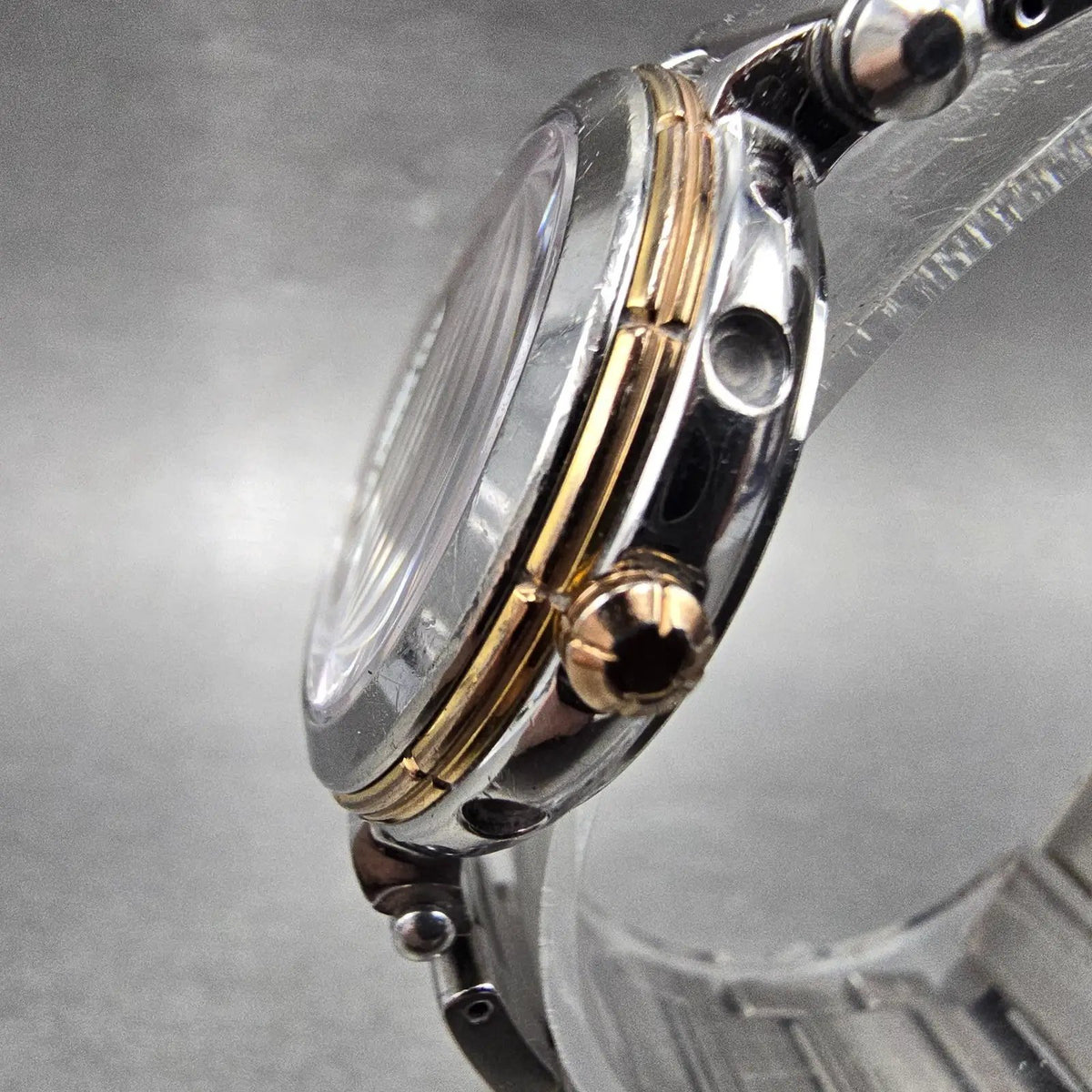 Citizen Eco-Drive Xc Watch Women 31mm Gray Dial Two Tone Date Atomic Round PARTS3