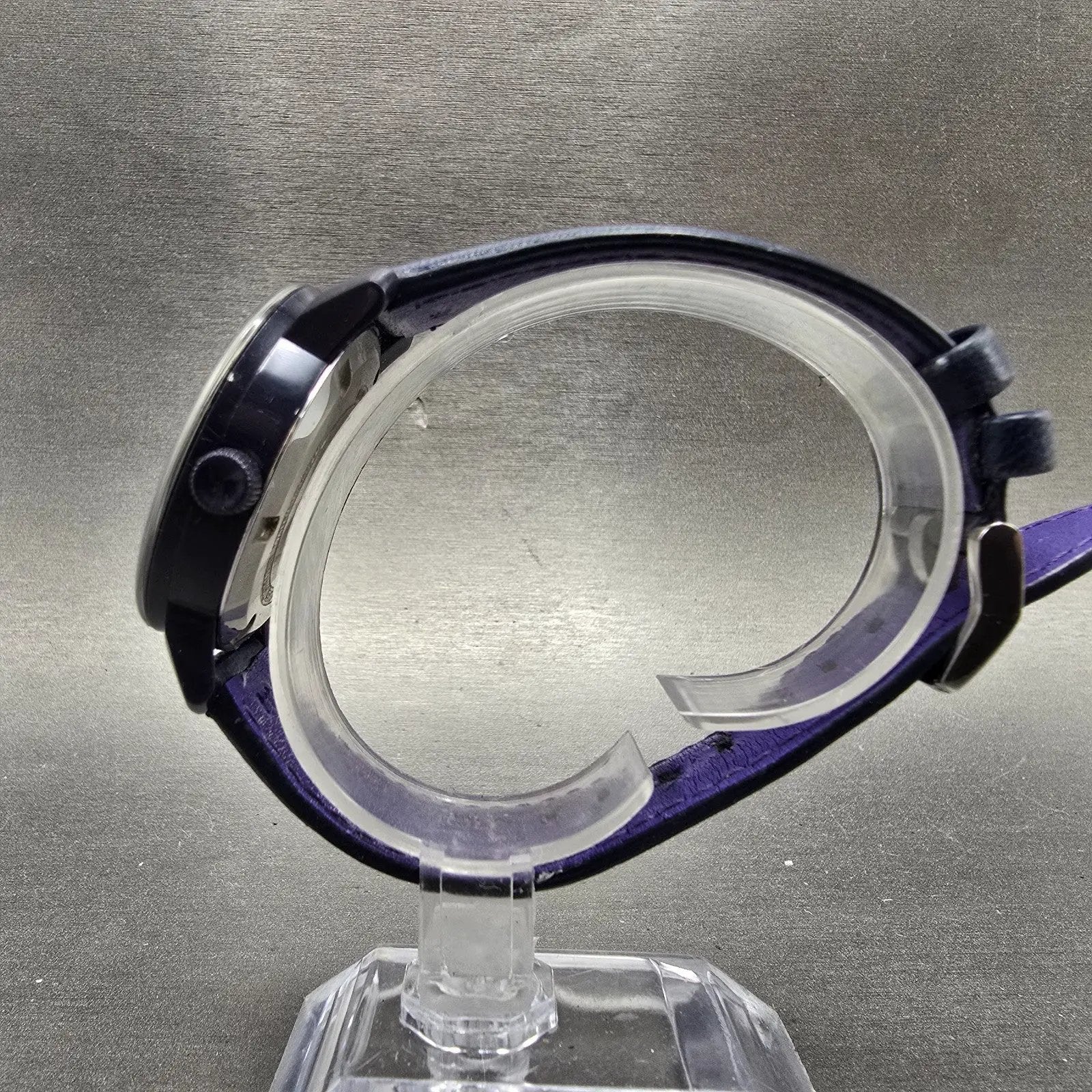 Movado Bold Watch Women 36mm Purple Dial Purple Tone Round 3600263 New Battery6
