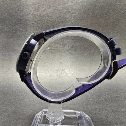 Movado Bold Watch Women 36mm Purple Dial Purple Tone Round 3600263 New Battery6