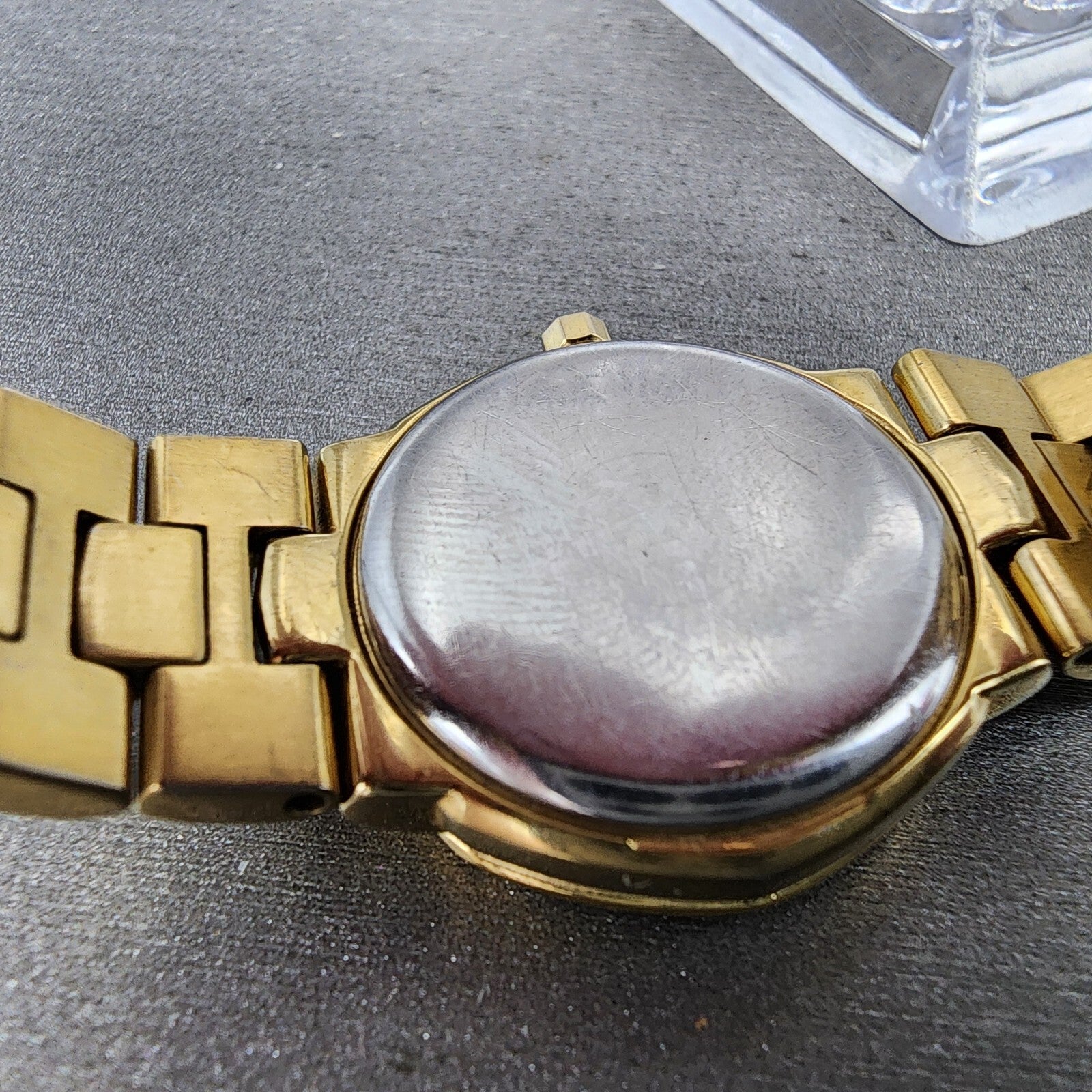 Citizen EcoDrive Watch Women 27mm MOP Dial Gold Tone Diamond Bezel Round Works9