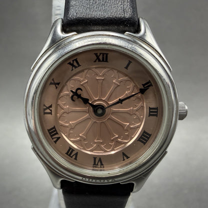 Bulova Watch Women 24mm Pink Dial Steel Round Smithsonian 96L53 New Battery1
