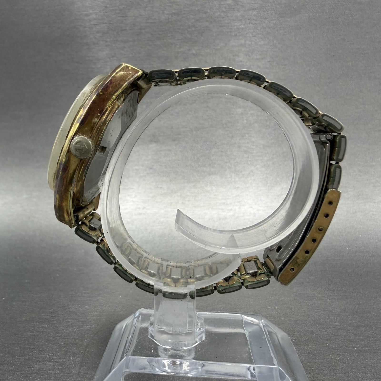 Rado Marco Polo Watch Men 36mm Gold Dial Gold Tone 11839 Daydate Automatic Runs6