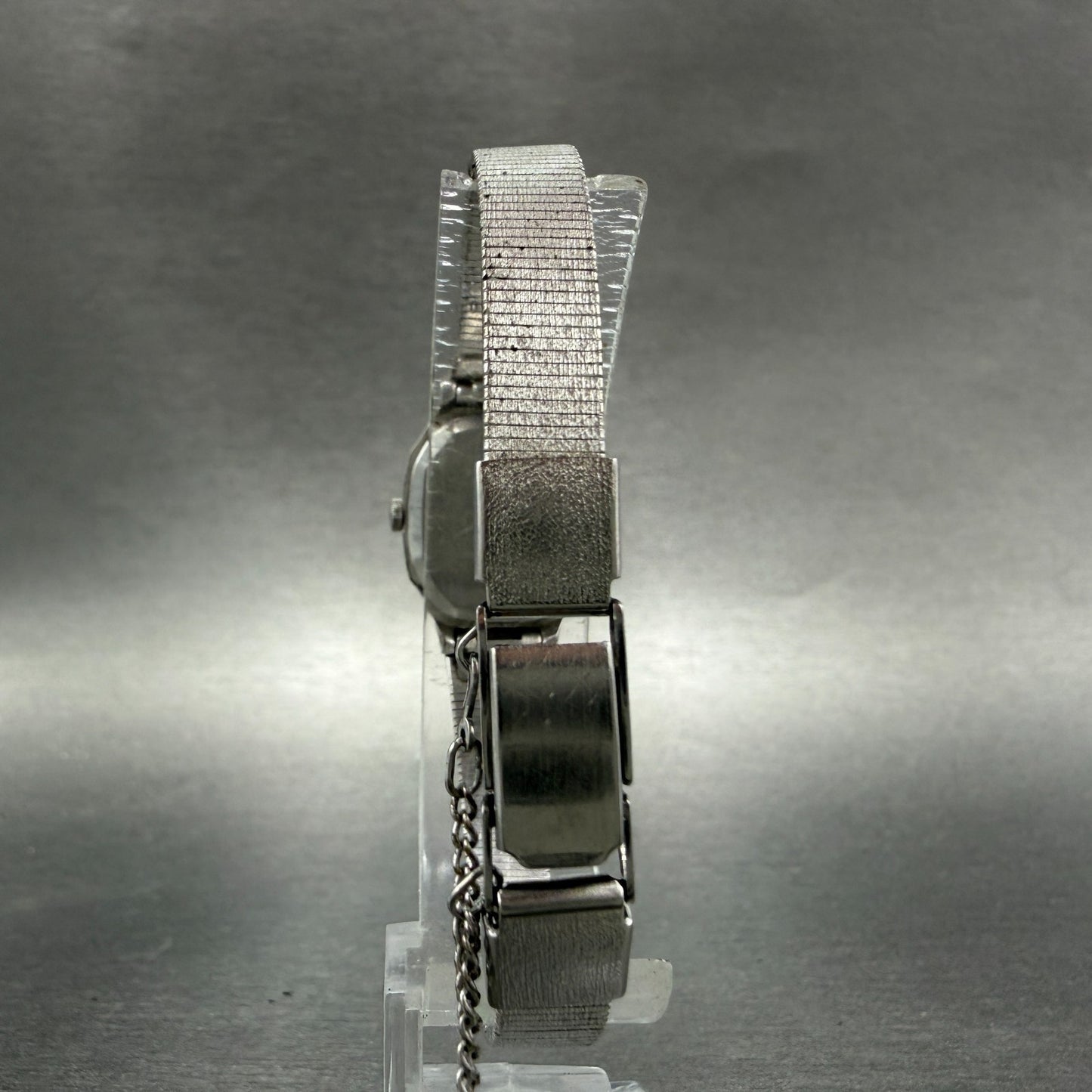 Seiko Watch Women 18mm Silver Dial Silver Tone Square 2320-5260 New Battery7