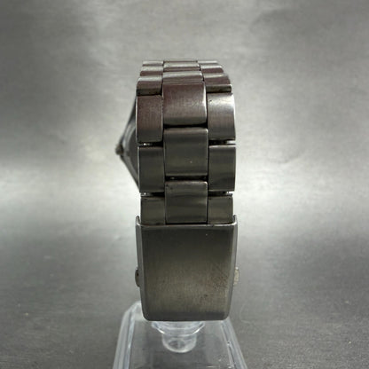 Seiko ALBA Watch Men 35mm Silver Dial Silver Tone Daydate V743-8A10 New Battery97