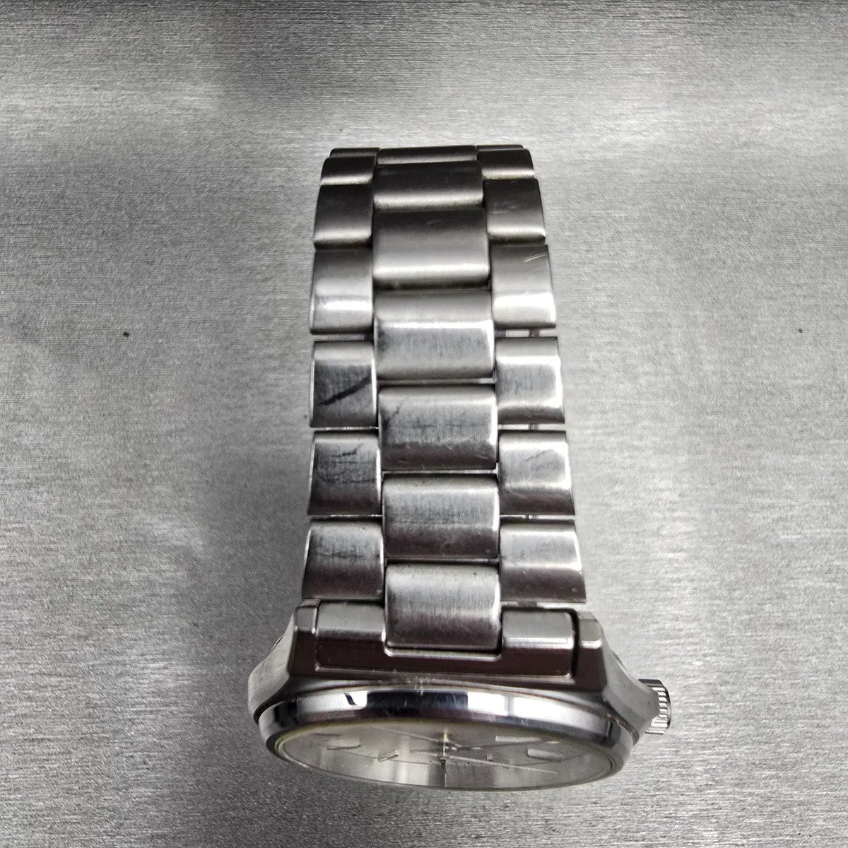 Seiko Spirit Watch Men 35mm Silver Dial Silver Tone Daydate 7N43-7180 New Batt4