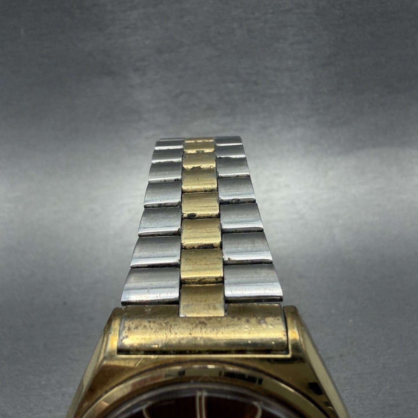 Seiko Automatic Watch Men 38mm Champagne Dial Two Tone Daydate 63098009 Runs4