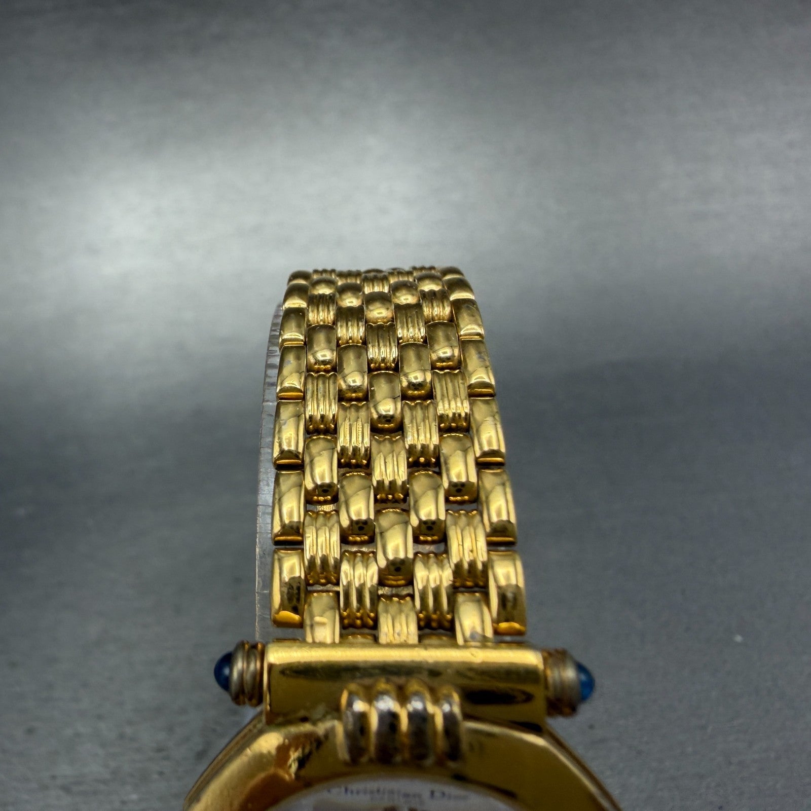 Christian Dior Watch Women 26mm White Dial Gold Plated  Round 64151 VTG PARTS5