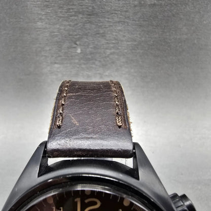 Fossil Chronograph Watch Men 46mm Brown Dial Black Tone Date CH-2782 New Battery4