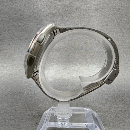 Casio Wave Ceptor Watch Men 41mm Black Dial Steel Analog Digital Solar Runs6