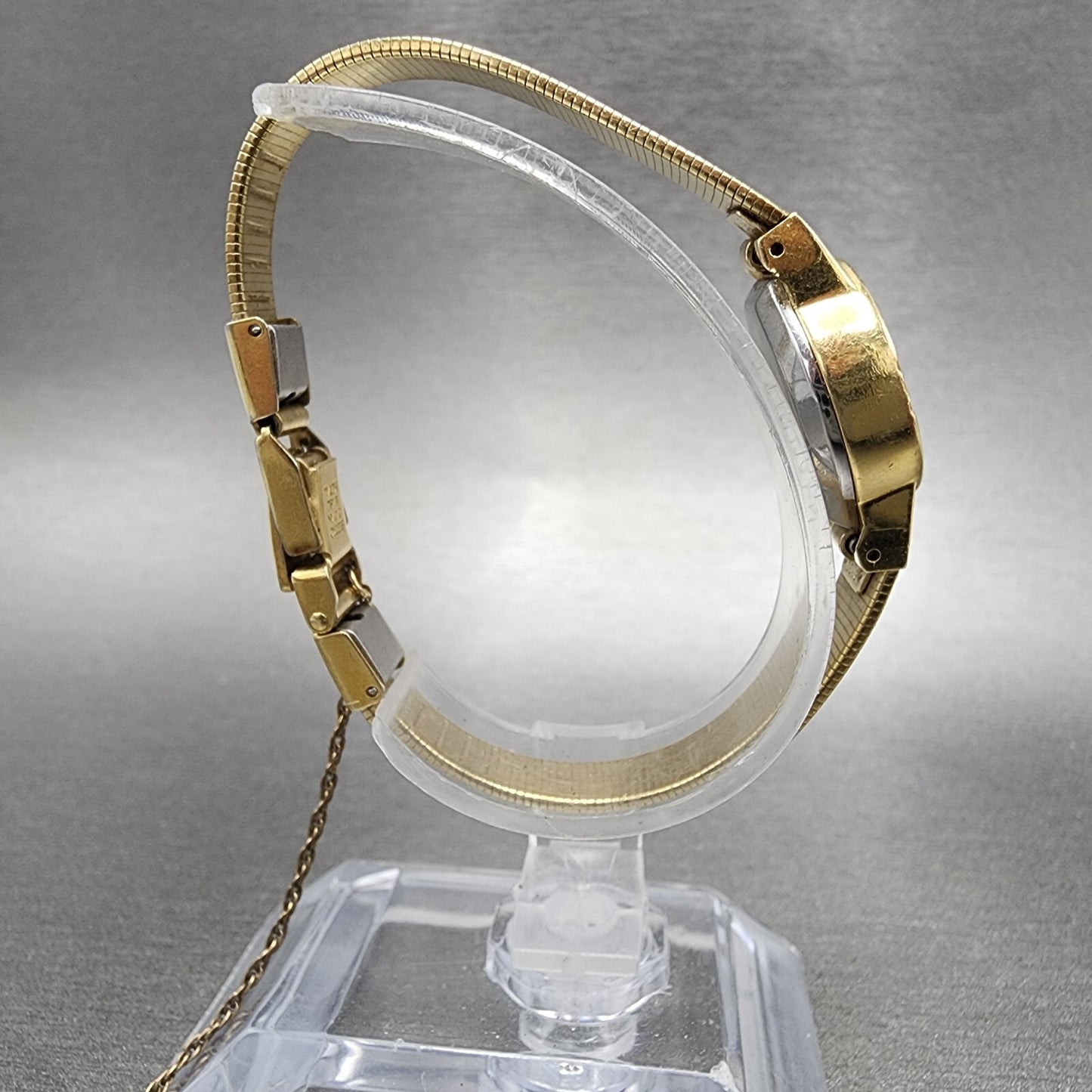 Seiko Watch Women 19mm Gold Dial Gold Tone Round 160129 New Battery VTG8