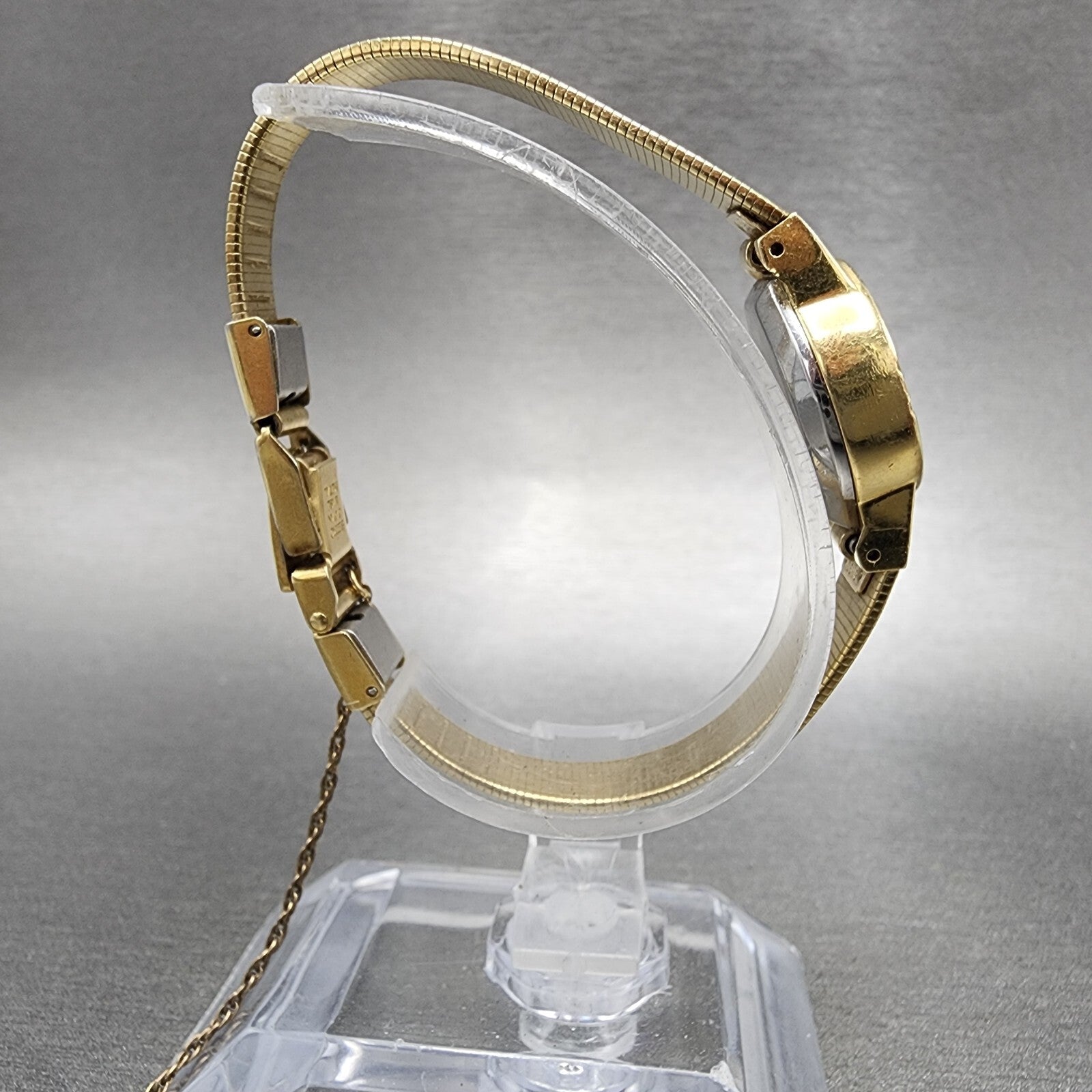 Seiko Watch Women 19mm Gold Dial Gold Tone Round 160129 New Battery VTG8