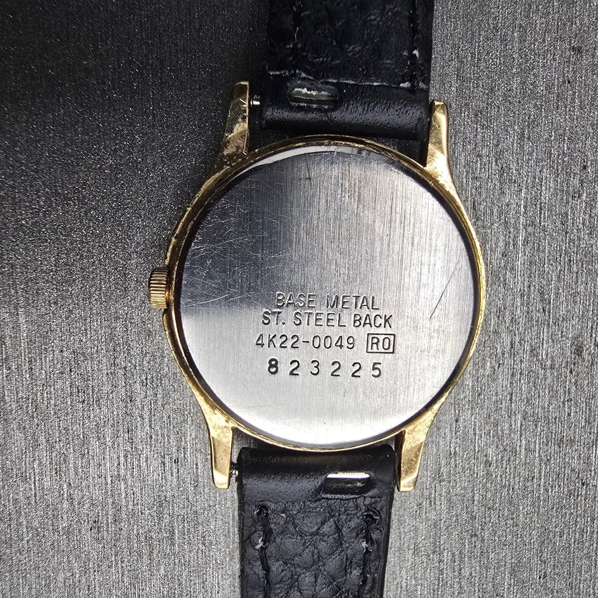 Seiko Moon Phase Watch Women 24mm White Dial Gold Round 4K22-0049 New Battery JP10
