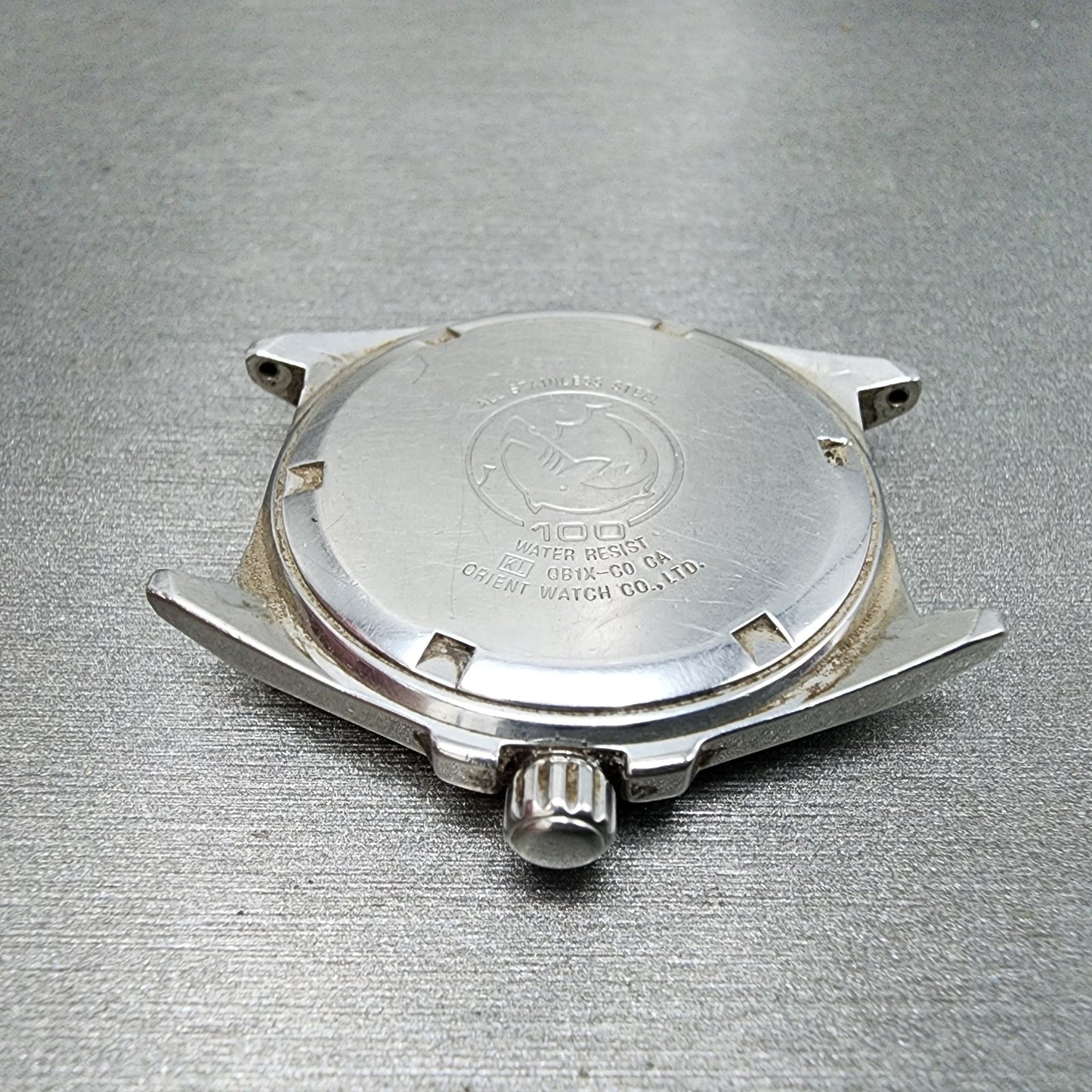 Orient Swimmer Watch Men 36mm White Dial Silver Tone Round QB1XC0 PARTS10