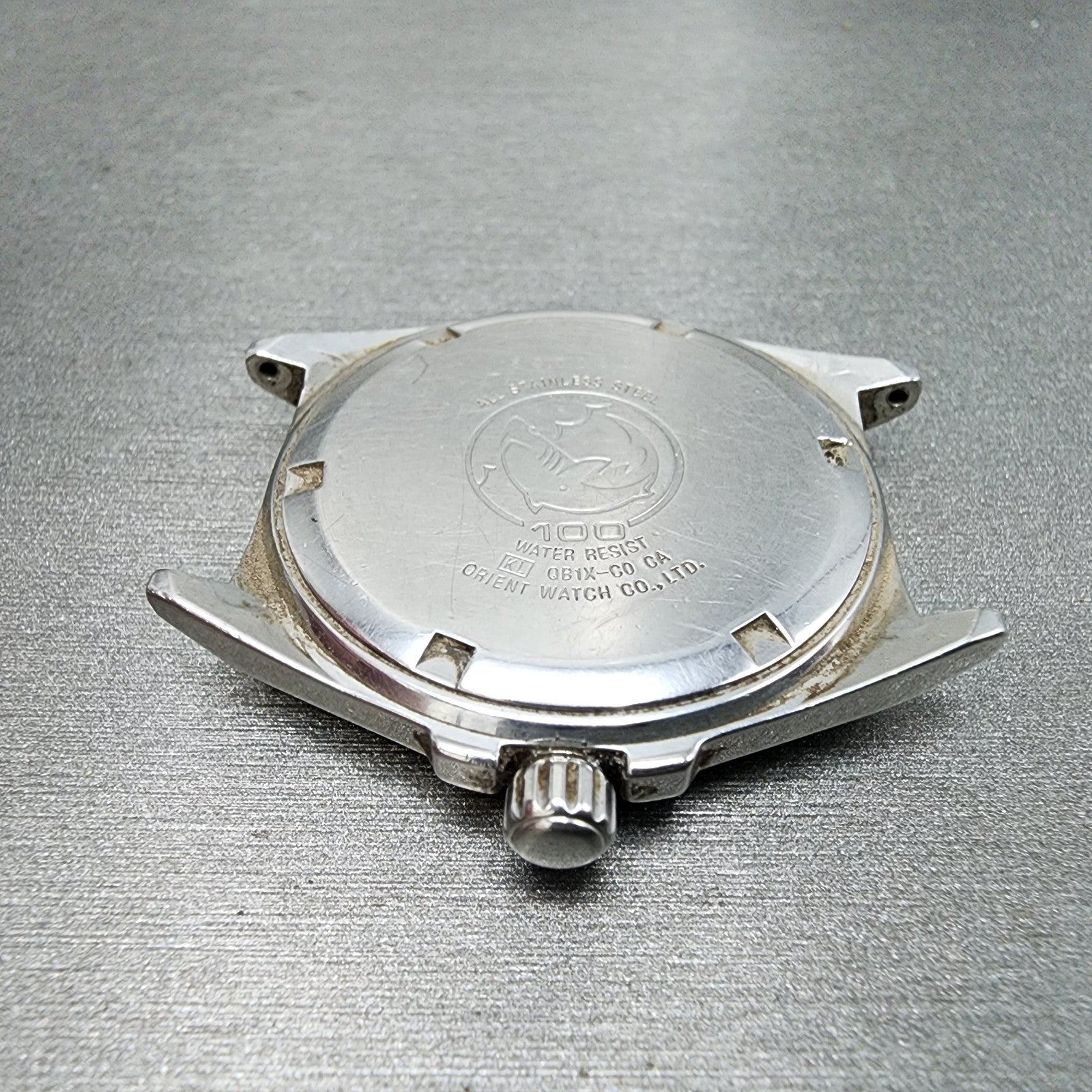 Orient Swimmer Watch Men 36mm White Dial Silver Tone Round QB1XC0 PARTS10