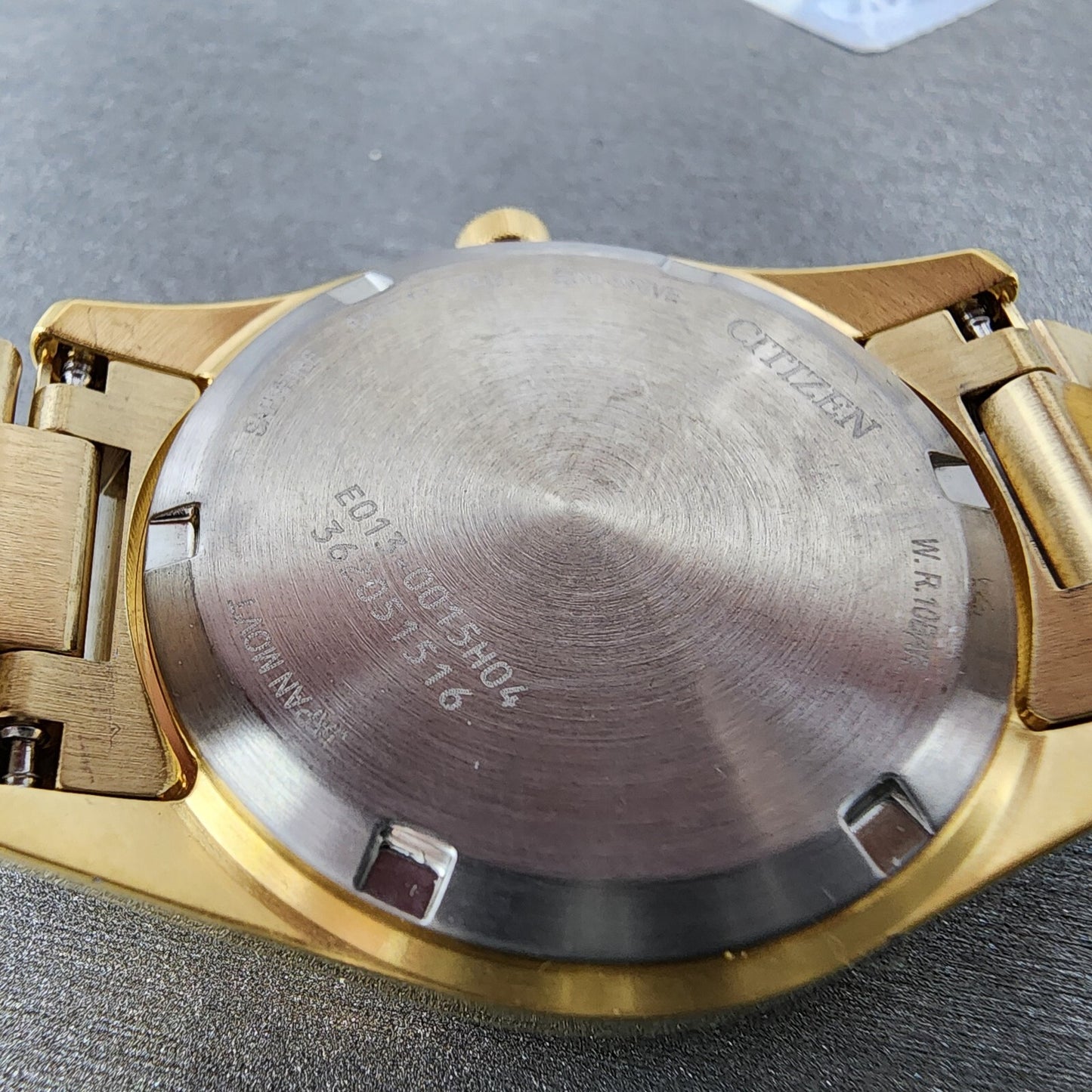 Citizen EcoDrive Watch Women 33mm MOP Dial Gold Tone Date Round EW270259D9