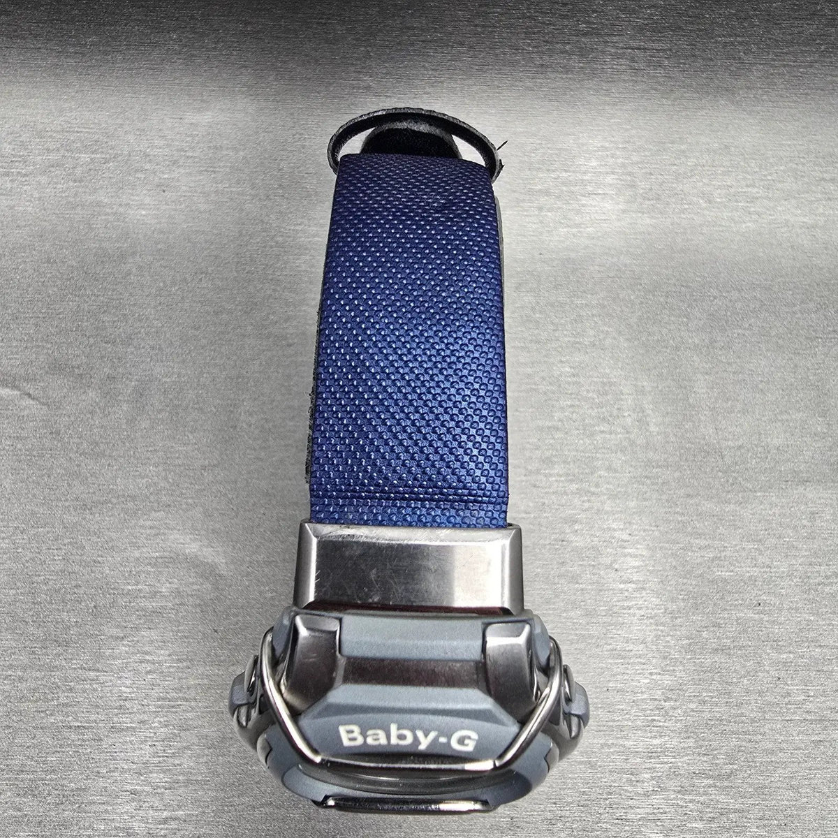 Casio Baby-G MSG-133 Watch Women 42mm Silver Blue Chrono Alarm New Battery4
