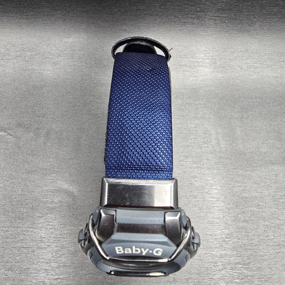 Casio Baby-G MSG-133 Watch Women 42mm Silver Blue Chrono Alarm New Battery4