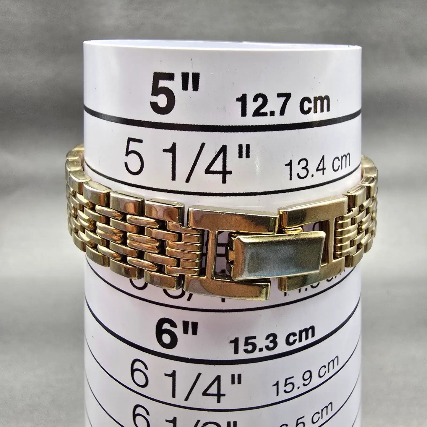 Seiko Watch Women 13mm Gold Dial Gold Tone Rectangle 2E20-7023 New Battery VTG9