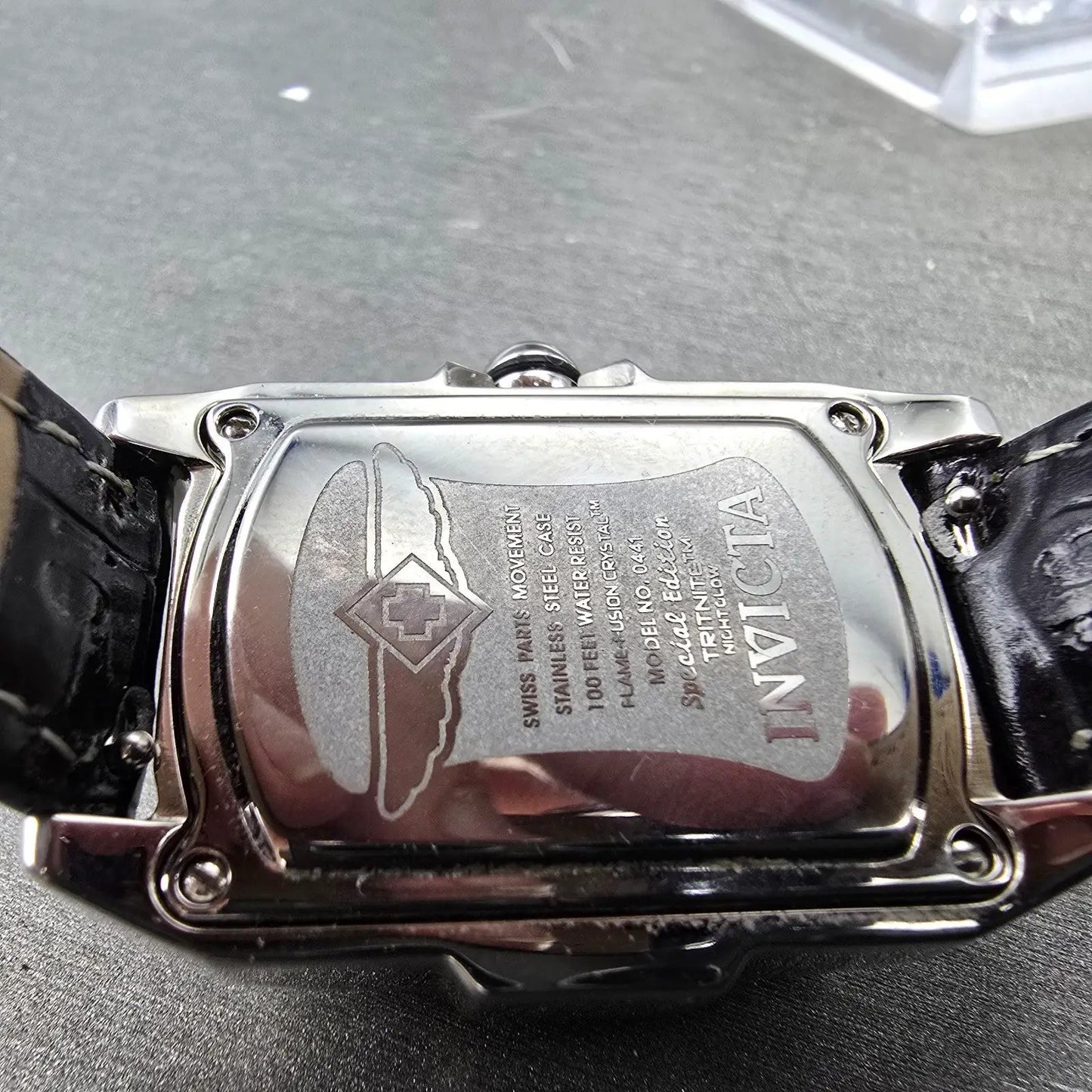 Invicta Lupha Watch Women 29mm MOP Dial Silver Tone Rectangle 0441 New Battery9
