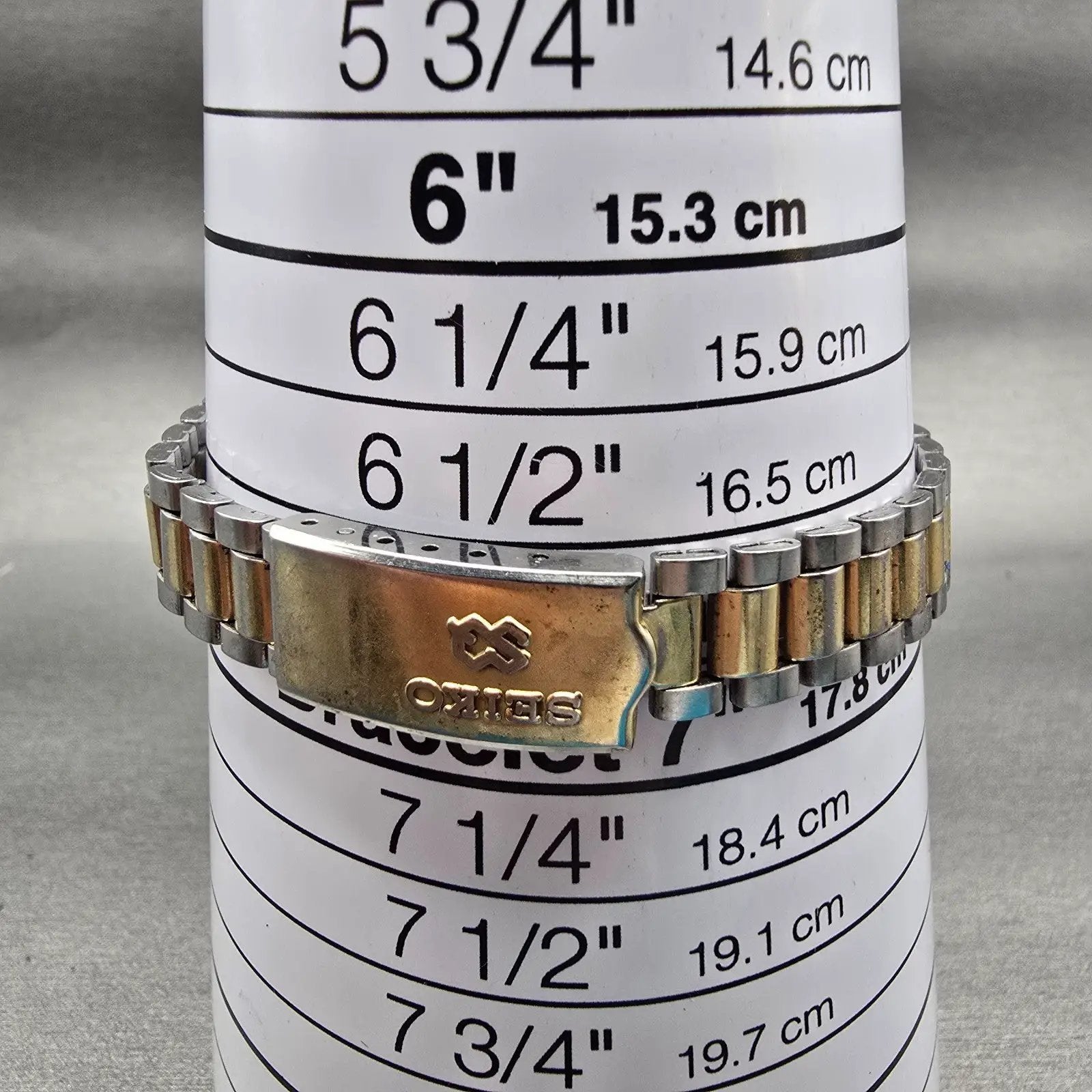Seiko SQ Watch Women 24mm Silver Dial Two Tone Daydate Round 2626-0159 New Batt9