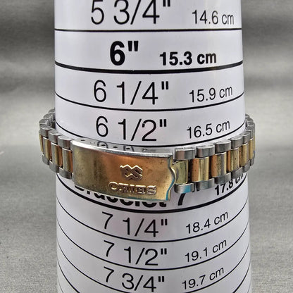 Seiko SQ Watch Women 24mm Silver Dial Two Tone Daydate Round 2626-0159 New Batt9