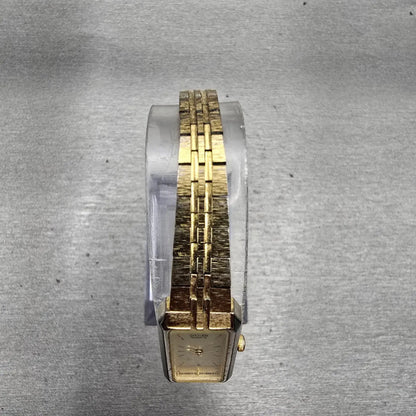 Citizen CQ Watch Women 13mm Champagne Dial Gold Tone 5421-S18523 New Battery VTG4