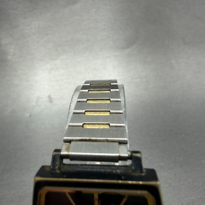 Citizen CQ Tank Watch Men 26mm Black Dial Black & Gold Tone 3630-891309 PARTS5