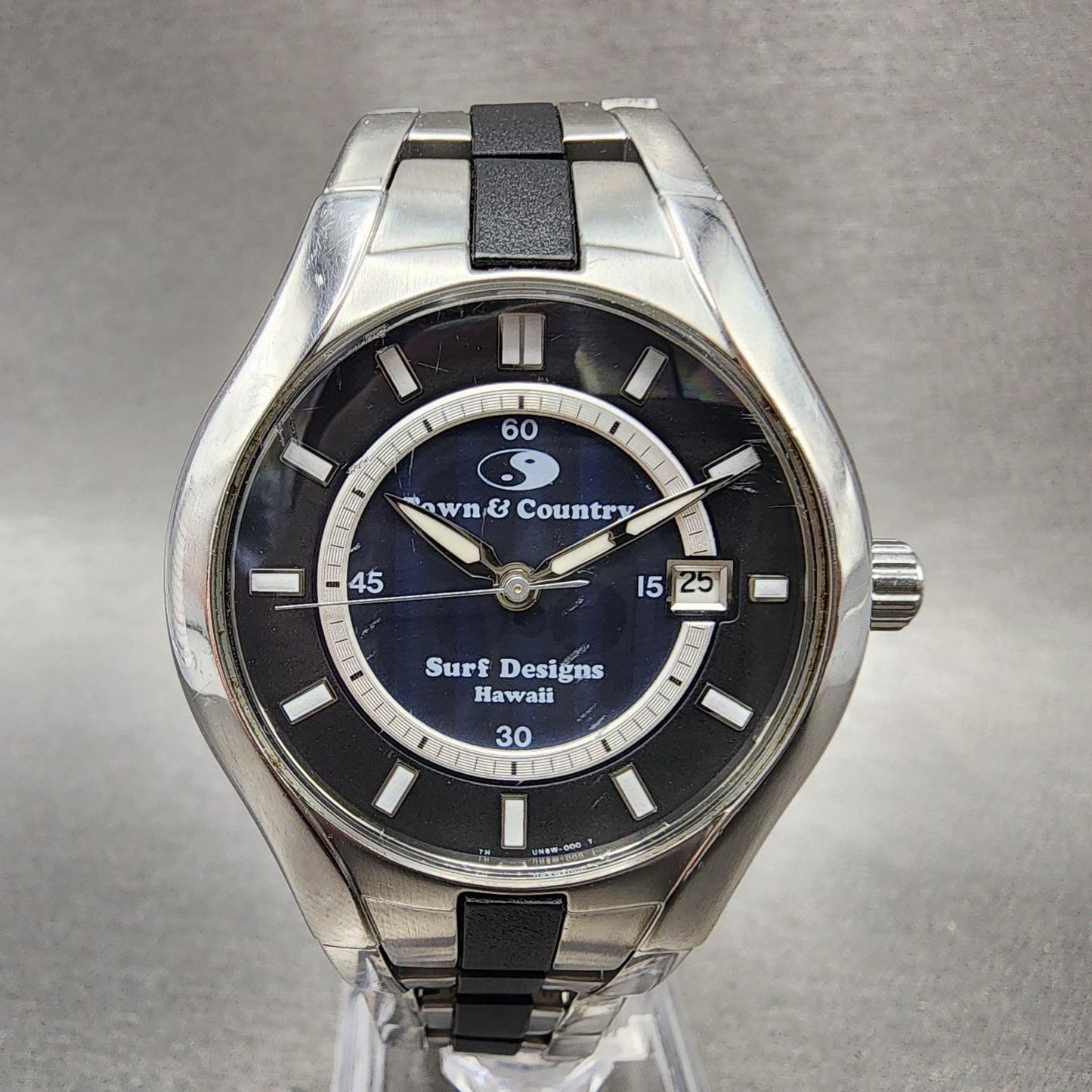 Orient Town & Country Surf Design Watch Women 36mm Black Dial Steel Date New Bat0