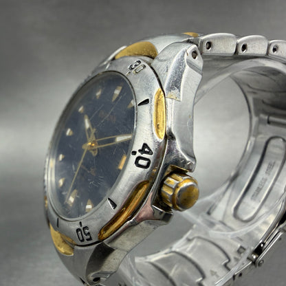 Bulova Marine Star Watch Men 37mm Black Dial Two Tone Date 98G71 New Battery2