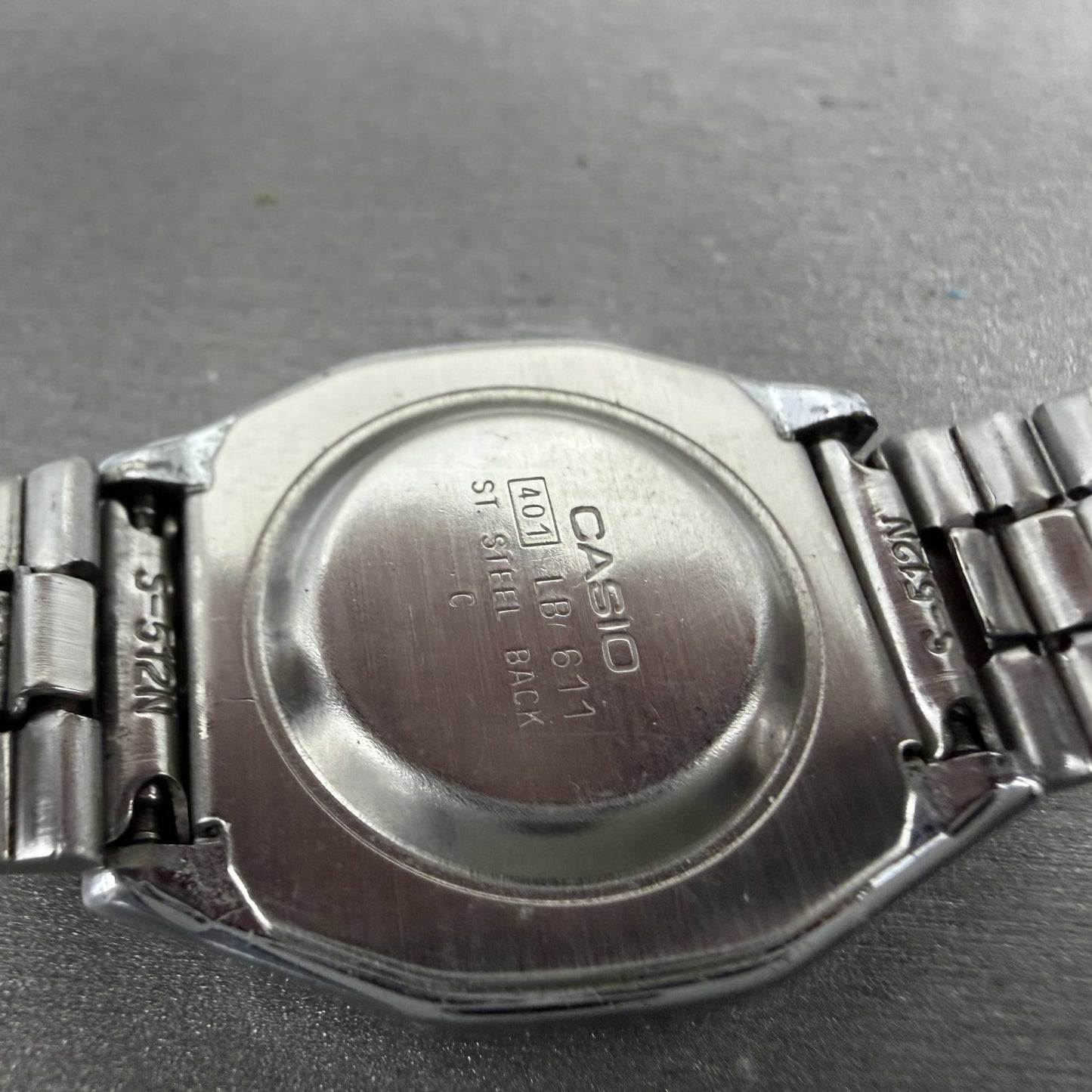 Casio LB 611 Watch Women 25mm Digital Silver Tone Octagon New Battery VTG9