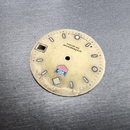 Tag Heuer Professtional 2000 Watch Dial Gold Tone Swiss Mader 26mm Date
