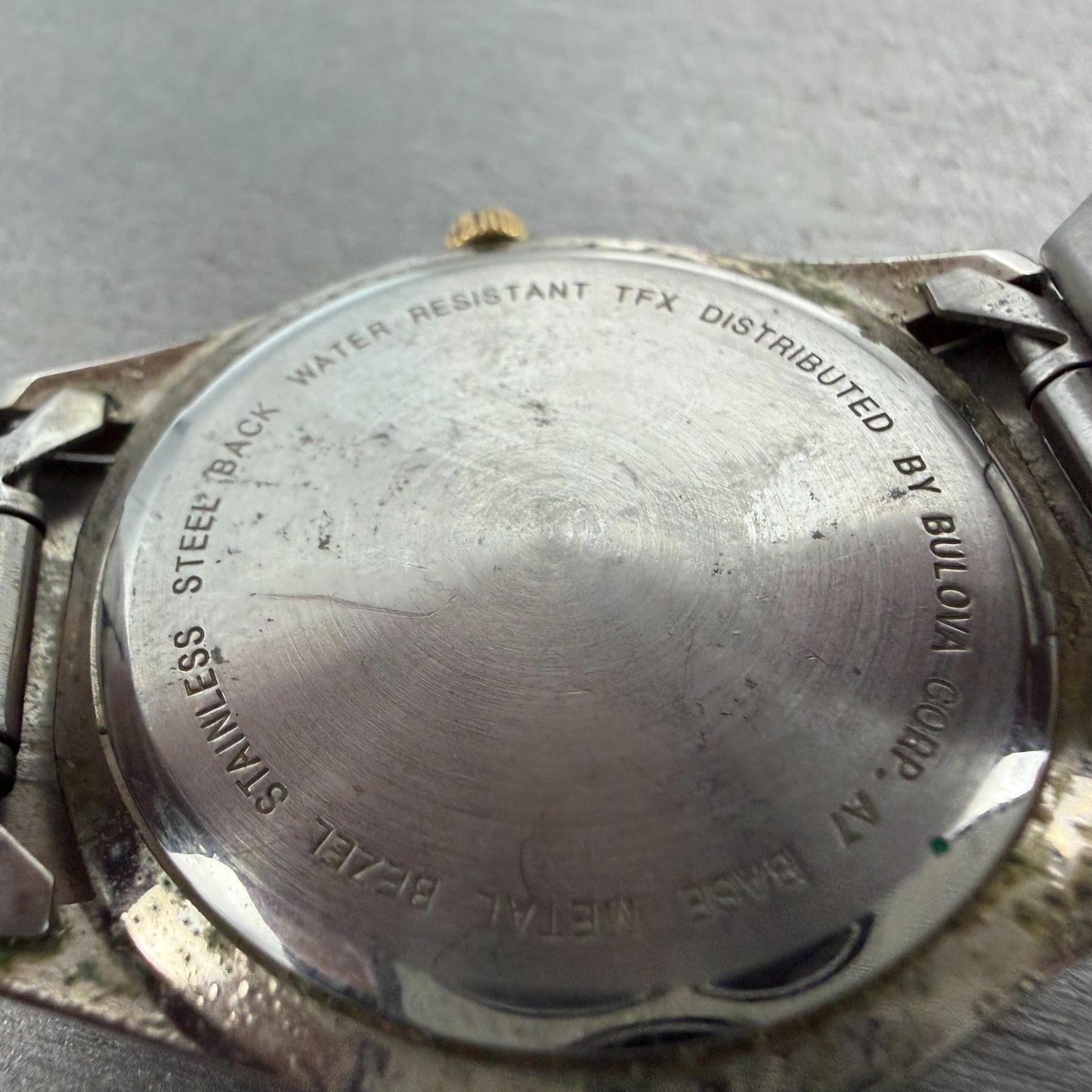 Bulova TFX Watch Men 37mm Champagne Dial Two Tone Date Round 38B08 New Battery9