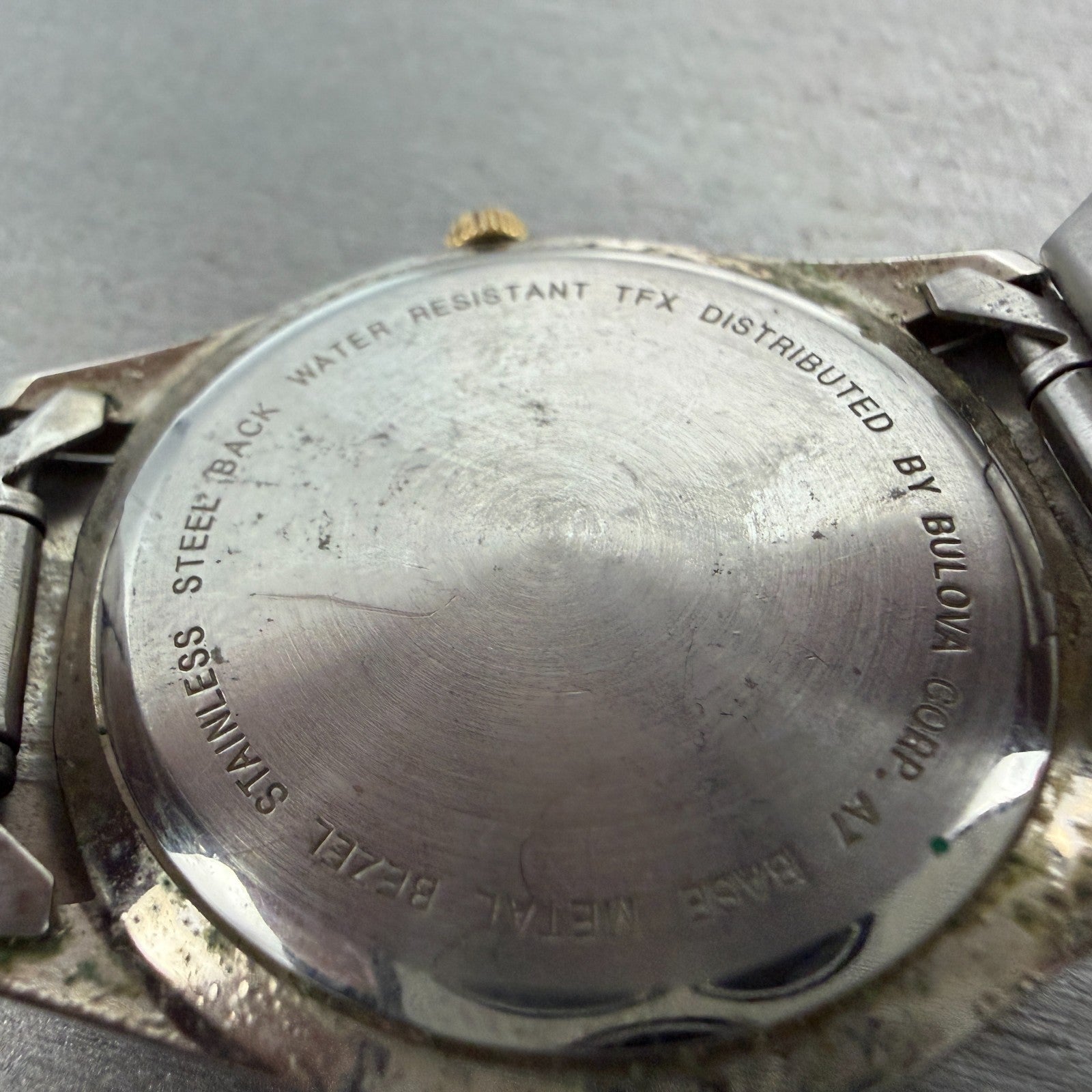 Bulova TFX Watch Men 37mm Champagne Dial Two Tone Date Round 38B08 New Battery9