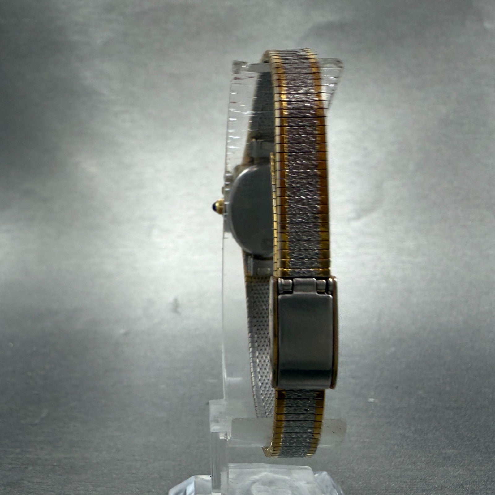 Armitron Deauville Diamond Watch Women 16mm White Dial Two Tone Oval NewBattery7