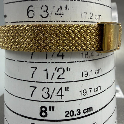 Cyma Watch Women 22mm Gold Dial Gold Tone Rectangle 806 New Battery Vintage10