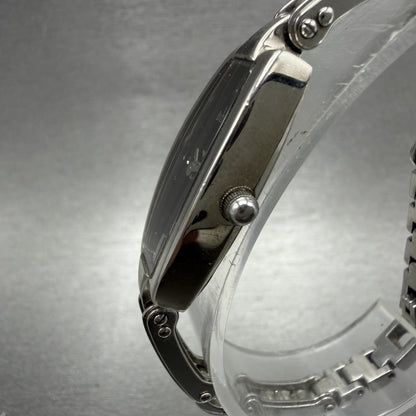 Bulova Tank Watch Women 14mm Black Dial Silver Tone Rectangle 96T15 New Battery2