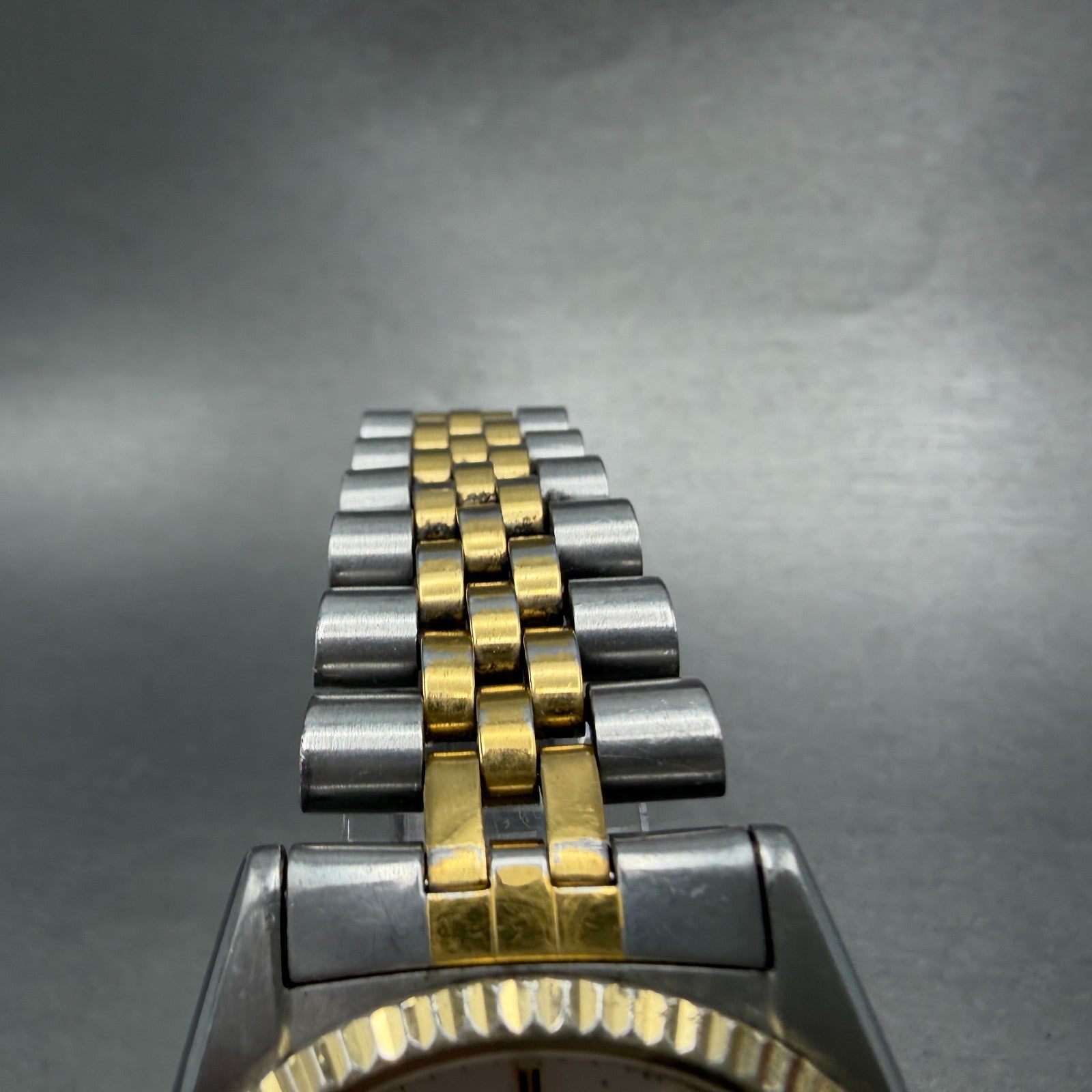 Seiko SQ President Watch Men 36mm Silver Dial Two Tone Daydate Round New Battery4