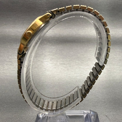 Seiko Watch Women 20mm Gold Dial Gold Tone Round 2C20-0359 Vintage New Battery6