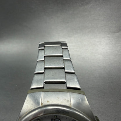 Casio Wave Ceptor Solar Watch Men 41mm White Dial Analog Digital Steel Runs ABC4