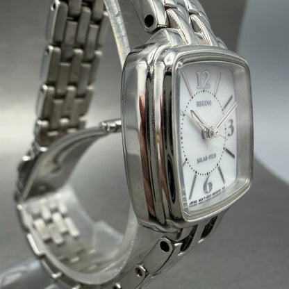 Citizen Reguno Solar Watch Women 23mm White Dial Silver Tone E031-R005288 Runs3