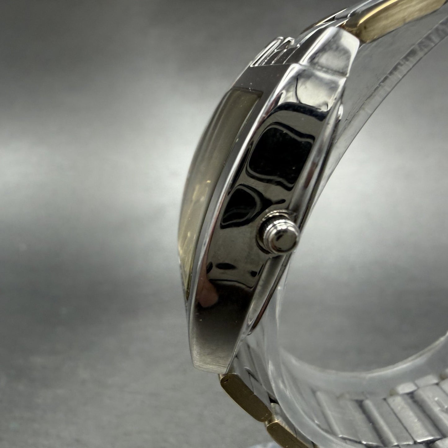 Citizen Q&Q Tank Watch Women 23mm Champagne Dial Silver Tone Rectangle New batt2