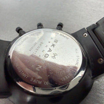 Skagen Chronograph Watch Men 40mm Black Dial Black Tone Round SKW6110 New batt9