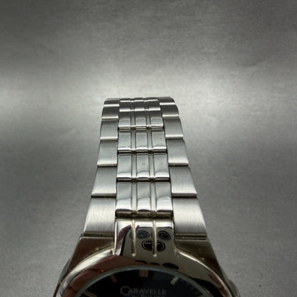 Bulova Caravelle Watch Men 38mm Blue Dial Silver Tone Round 43A04 New Battery4