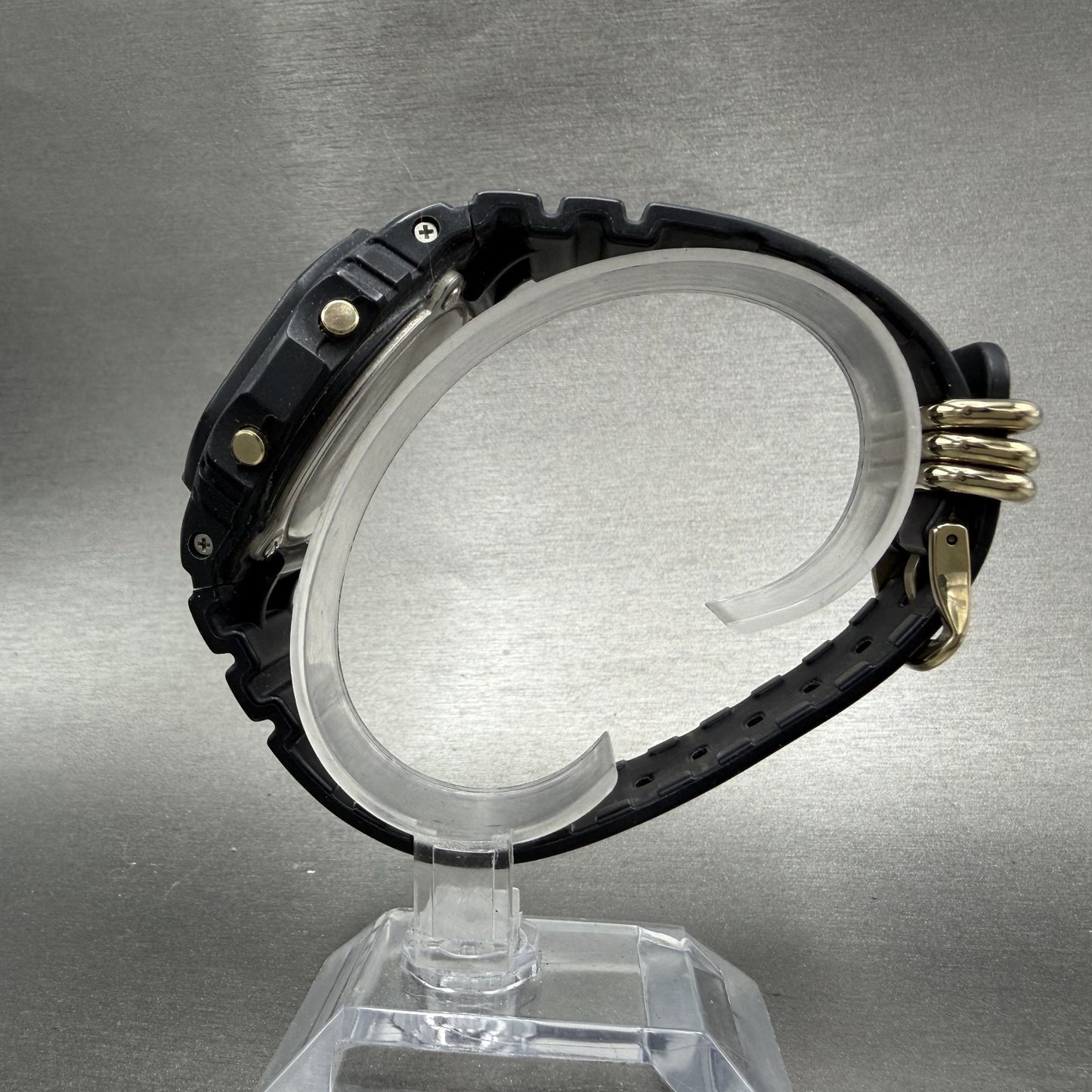 Casio G-Shock Watch Men 43mm Digital Black Gold DW-5600RE Octagon New Battery7