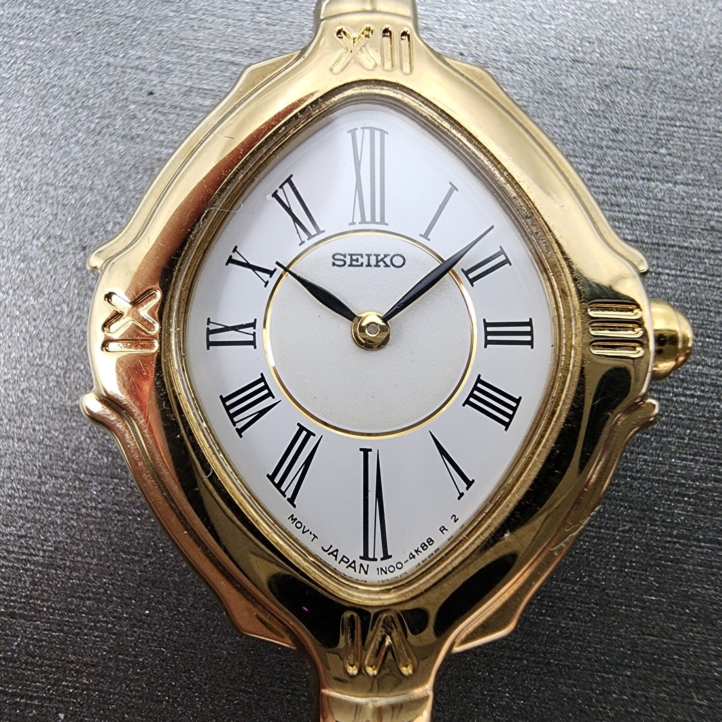 Seiko Watch Women 19mm White Dial Gold Tone 1N00 4K88 SXJR48 SAMPLE NO MOVEMENT2