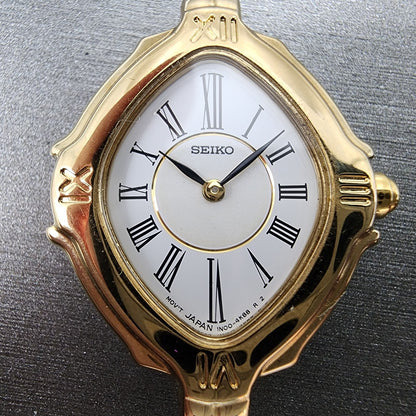Seiko Watch Women 19mm White Dial Gold Tone 1N00 4K88 SXJR48 SAMPLE NO MOVEMENT2