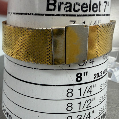 Seiko Tank Lassale Watch Men 27mm Champagne Dial Gold Tone 6730-5059 PARTS VTG11