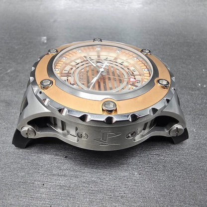 Invicta Subaqua Reserve GMT Watch Men 51mm Rose Gold & Silver 16819 Date PARTS4