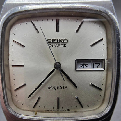 Seiko Majesta Watch Men 31mm Silver Dial Silver Tone Daydate 9063-501A PARTS2