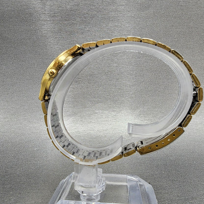 Wittnauer Watch Women 24mm Champagne Dial Gold Tone Round 8071 0762 New Battery6